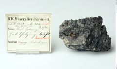 Foto von Krennerit/Sylvanit? (NHMW-MIN-Ay60)
